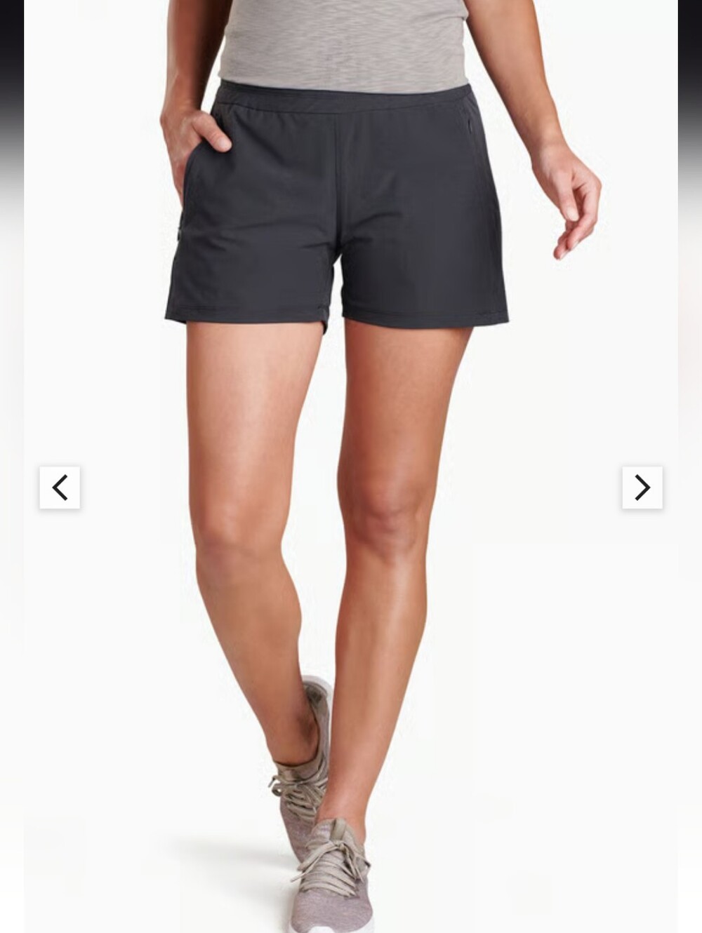 KÜHL Women's Freeflex Moisture Wicking Performance 8" Inseam Short, Koal Color